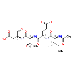 乙酰基-异亮氨酰-谷氨酰-苏氨酰-天冬氨醛结构式