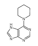 6-(哌啶-1-基)-9H-嘌呤结构式