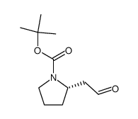 (S)-tert-butyl 2-(2-oxoethyl)pyrrolidine-1-carboxylate结构式