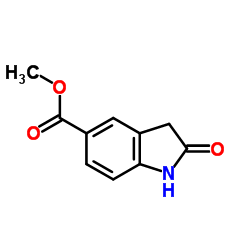 2-氧代吲哚-5-甲酸甲酯结构式