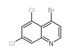 4-溴-5,7-二氯喹啉结构式