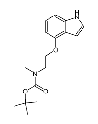 N-methyl-N-[2-(1H-indol-4-yloxy)-ethyl]-carbamic acid tert-butyl ester Structure