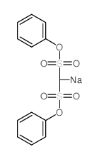 Methanedisulfonicacid, diphenyl ester, ion(1-), sodium (8CI) structure