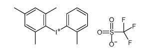 (2-Methylphenyl)(2,4,6-trimethylphenyl)iodonium Trifluoromethanesulfonate Structure