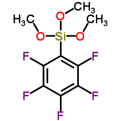Pentafluorophenyltrimethoxysilane Structure