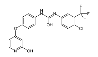 1-(4-氯-3-(三氟甲基)苯基)-3-(4-((2-氧代-1,2-二氢吡啶-4-基)氧基)苯基)脲结构式