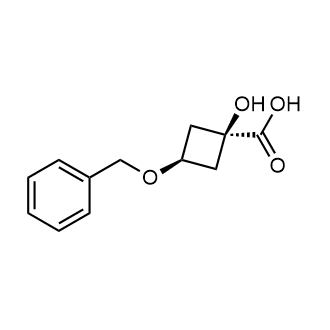 顺-3-苄氧基-1-羟基-环丁烷羧酸结构式