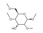 beta-D-Glucopyranoside, methyl 2,4,6-tri-O-methyl-结构式