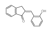 1H-Inden-1-one,2,3-dihydro-2-[(2-hydroxyphenyl)methylene]- Structure
