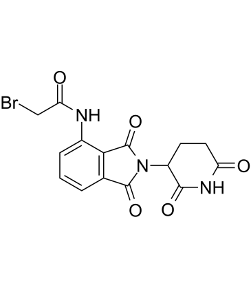 Pomalidomide-amido-C1-Br结构式