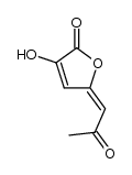 (E)-3-hydroxy-5-(2-oxopropylidene)furan-2(5H)-one结构式