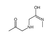 N-methyl-2-(2-oxopropylamino)acetamide Structure