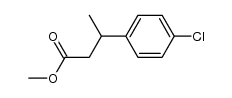 3-(4-chlorophenyl)butyric acid methyl ester Structure