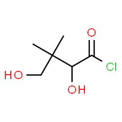 Butanoyl chloride,2,4-dihydroxy-3,3-dimethyl- Structure