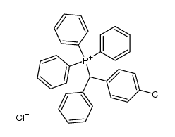 [(4-chlorophenyl)phenylmethyl]triphenylphosphonium chloride结构式