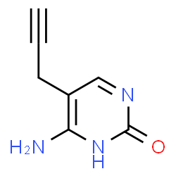 2(1H)-Pyrimidinone, 4-amino-5-(2-propynyl)- (9CI) Structure