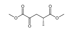 dimethyl (R)-4-methyl-2-oxoglutarate Structure