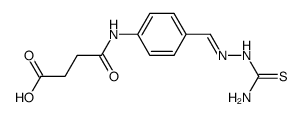 N-(4-thiosemicarbazonomethyl-phenyl)-succinamic acid结构式
