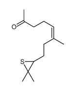 8-(3,3-dimethylthiiran-2-yl)-6-methyloct-5-en-2-one结构式