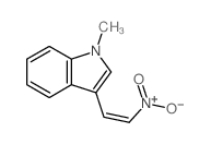1H-Indole,1-methyl-3-(2-nitroethenyl)- Structure