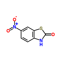 6-硝基-2-苯并噻唑啉酮结构式