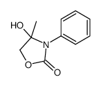 4-hydroxy-4-methyl-3-phenyl-1,3-oxazolidin-2-one结构式