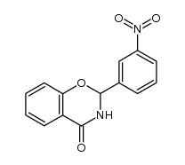 2-(3-nitrophenyl)-2,3-dihydrobenzo[e][1,3]oxazin-4-one Structure
