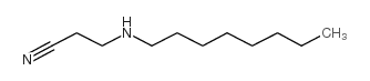 3-(辛基氨基)丙腈结构式