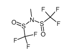 N-methyl-bis(trifluoromethyl-sulfin) amide Structure
