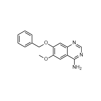 7-(苄氧基)-6-甲氧基喹唑啉-4-胺结构式