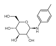 N-p-tolyl-β-D-glucopyranosylamine Structure