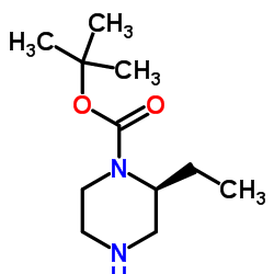 (S)-1-N-Boc-2-ethylpiperazine Structure