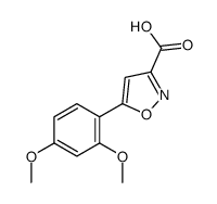 5-(2,4-DIMETHOXYPHENYL)-3-ISOXAZOLECARBOXYLIC ACID结构式