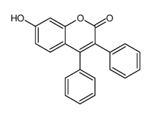3,4-Diphenyl-7-hydroxycoumarin Structure