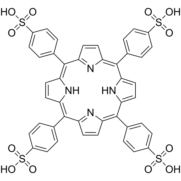 Tetraphenylporphyrin Tetrasulfonic Acid Hydrate structure