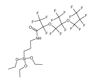 perfluoro-2,5-dimethyl-3,6-dioxanonanoic γ-triethoxysilylpropylamide Structure