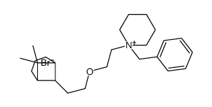 1-benzyl-1-[2-[2-(6,6-dimethyl-7-bicyclo[3.1.1]heptanyl)ethoxy]ethyl]piperidin-1-ium,bromide结构式