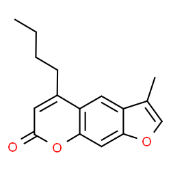 5-butyl-3-methylfuro[3,2-g]chromen-7-one Structure