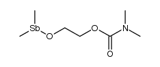 2-((dimethylstibino)oxy)ethyl dimethylcarbamate Structure