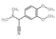 2-(3,4-dimethoxyphenyl)-2-dimethylamino-acetonitrile结构式