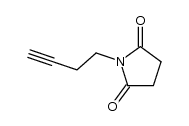 (1-but-3-ynyl)pyrrolidine-2,5-dione结构式