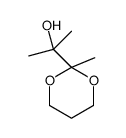 2-(2-methyl-1,3-dioxan-2-yl)propan-2-ol结构式