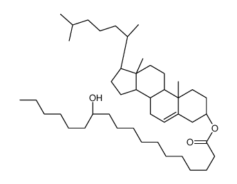 [(3S,8S,9S,10R,13R,14S,17R)-10,13-dimethyl-17-[(2R)-6-methylheptan-2-yl]-2,3,4,7,8,9,11,12,14,15,16,17-dodecahydro-1H-cyclopenta[a]phenanthren-3-yl] 12-hydroxyoctadecanoate结构式