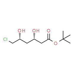 (3S,5R)-3,5-Dihydroxy-6-chlorohexanoic acid tert-butyl ester Structure