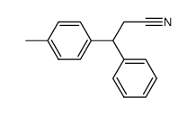 β-(p-Tolyl)-hydrozimtsaeurenitril结构式