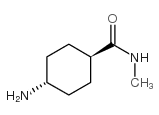 反式-4-氨基-N-甲基-环己甲酰胺结构式