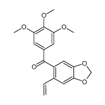 (3,4,5-trimethoxyphenyl)(6-vinylbenzo[d][1,3]dioxol-5-yl)methanone Structure