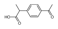 2-(4-acetylphenyl)propanoic acid结构式