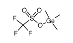 trimethylgermyl trifluoromethane sulfonate结构式