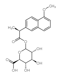 (S)-萘普生酰基-β-D-葡糖醛酸结构式